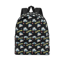 Pokemon Snorlax School Backpack Multicolor Schoolbag Rucksack - Snorlax Character Series Art