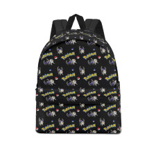 Pokemon School Backpack Multicolor Schoolbag Rucksack - Solgaleo Lunala Epic Battle Cartoon Art Series