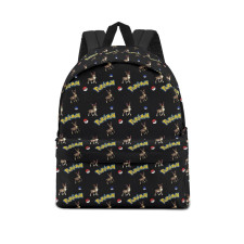 Pokemon Sawsbuck School Backpack Multicolor Schoolbag Rucksack - Spring Sawsbuck Character Series Art