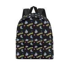 Pokemon School Backpack Multicolor Schoolbag Rucksack - Squirtle Wartortle Blastoise Evolution Cartoon Art Series