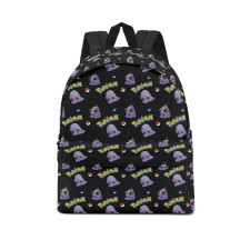 Pokemon Swalot School Backpack Multicolor Schoolbag Rucksack - Swalot Character Series Art