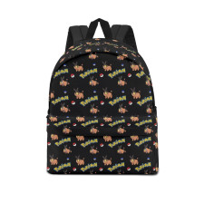 Pokemon Tepig School Backpack Multicolor Schoolbag Rucksack - Tepig Character Series Art