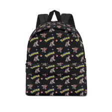 Pokemon Throh School Backpack Multicolor Schoolbag Rucksack - Throh Character Series Art