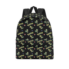 Pokemon Treecko School Backpack Multicolor Schoolbag Rucksack - Treecko Character Series Art