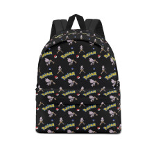 Pokemon Tyrogue School Backpack Multicolor Schoolbag Rucksack - Tyrogue Character Series Art