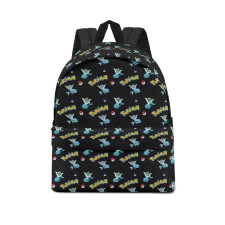 Pokemon Vaporeon School Backpack Multicolor Schoolbag Rucksack - Vaporeon Character Series Art
