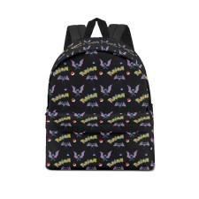 Pokemon Zubat School Backpack Multicolor Schoolbag Rucksack - Zubat Character Series Art