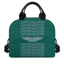 F1 Formula One Aston Martin Lunch Box - Aston Martin Word Art On Green Background