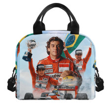 F1 Formula One Ayrton Senna Lunch Box - Ayrton Senna Celebration With Champions Trophy