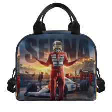 F1 Formula One Ayrton Senna Lunch Box - Ayrton Senna The King Of Rain Poster