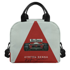 F1 Formula One Ayrton Senna Lunch Box - Ayrton Senna McLaren On Marlboro Design Art