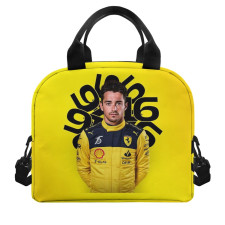 F1 Formula One Charles Leclerc Lunch Box - Charles Leclerc Portrait On Yellow Background