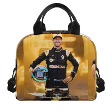 F1 Formula One Daniel Ricciardo Lunch Box - Daniel Ricciardo Standing And Holding Helmet