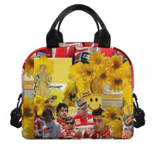 F1 Formula One Fernando Alonso Lunch Box - Fernando Alonso Collage Yellow