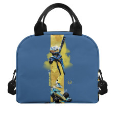 F1 Formula One Fernando Alonso Lunch Box - Fernando Alonso Renault F1 Team Celebration On Yellow Stripe