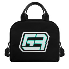 F1 Formula One George Russell Lunch Box - George Russell Logo On Black Background