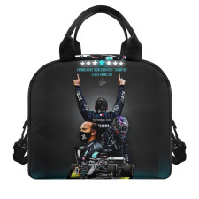 F1 Formula One Lewis Hamilton Lunch Box - Lewis Hamilton F1 World Champion Black Background