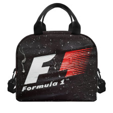 F1 Formula One Lunch Box - F1 Formula One Logo On Wet Dark Background