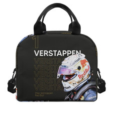 F1 Formula One Max Verstappen Lunch Box - Max Verstappen Position 1 Celebration On Black Background