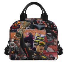 F1 Formula One Max Verstappen Lunch Box - Max Verstappen Holding World Champion Trophy Poster