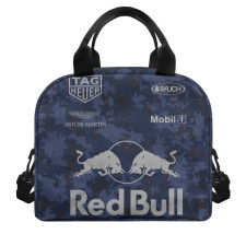 F1 Formula One Max Verstappen Lunch Box - Max Verstappen Red Bull On Blue Background