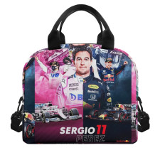 F1 Formula One Sergio Perez Lunch Box - Sergio Perez 11 Portrait Poster