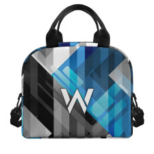 F1 Formula One Williams Racing Lunch Box - Williams Racing Logo On Blue Black Graphic Art