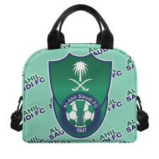Al Ahil Saudi FC Football Club Insulated Lunch Bag Box - Ahil Football Club Medley Monogram Wordmark