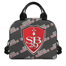 Stade Brestois 29 Football Club Insulated Lunch Bag Box - Brestois Football Club Medley Monogram Wordmark