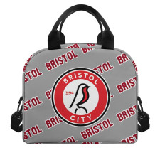 Bristol City FC Insulated Lunch Bag Box - Bristol Football Club Medley Monogram Wordmark