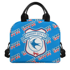 Cardiff City FC Insulated Lunch Bag Box - Cardiff Football Club Medley Monogram Wordmark