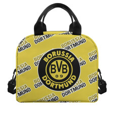 Borussia Dortmund Football Club Insulated Lunch Bag Box - Dortmund Football Club Medley Monogram Wordmark