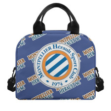 Montpellier Herault SC Football Club Insulated Lunch Bag Box - Herault Football Club Medley Monogram Wordmark