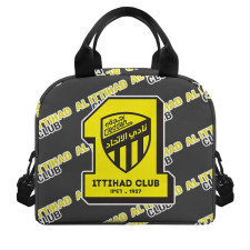 Al Ittihad Club Football Club Insulated Lunch Bag Box - Ittihad Football Club Medley Monogram Wordmark