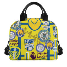 Leeds United F.C Lunch Box - Leeds United F.C Mania Collage Logo