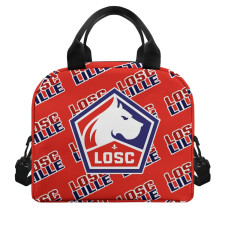 LOSC Lille Football Club Insulated Lunch Bag Box - Lille Football Club Medley Monogram Wordmark