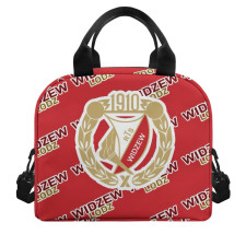 Widzew Lodz Insulated Lunch Bag Box - Lodz Football Club Medley Monogram Wordmark