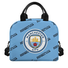 Manchester City Football Club Insulated Lunch Bag Box - Manchester City Football Club Medley Monogram Wordmark