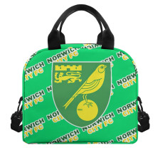 Norwich City FC Insulated Lunch Bag Box - Norwich Football Club Medley Monogram Wordmark