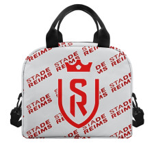 Stade de Reims Football Club Insulated Lunch Bag Box - Reims Football Club Medley Monogram Wordmark