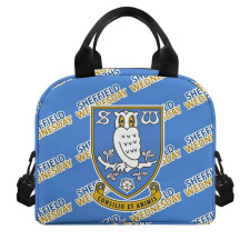 Sheffield Wednesday FC Insulated Lunch Bag Box - Sheffield Football Club Medley Monogram Wordmar
