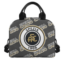 Spezia Calcio Football Club Insulated Lunch Bag Box - Spezia Football Club Medley Monogram Wordmark