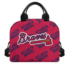 MLB Atlanta Braves Insulated Lunch Bag Box - Atlanta Braves Medley Monogram Wordmark