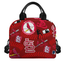 MLB St. Louis Cardinals Lunch Box - St. Louis Cardinals Mania Collage Logo