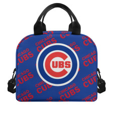 MLB Chicago Cubs Insulated Lunch Bag Box - Chicago Cubs Medley Monogram Wordmark