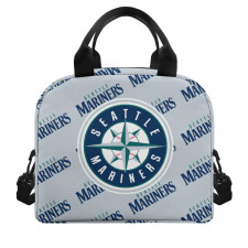 MLB Seattle Mariners Insulated Lunch Bag Box - Seattle Mariners Medley Monogram Wordmark