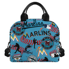 MLB Miami Marlins Lunch Box - Miami Marlins Mania Collage Logo