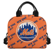 MLB New York Mets Insulated Lunch Bag Box - New York Mets Medley Monogram Wordmark