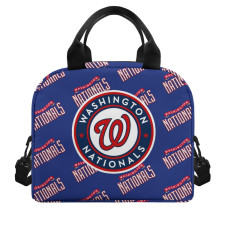 MLB Washington Nationals Insulated Lunch Bag Box - Washington Nationals Medley Monogram Wordmark