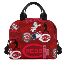 MLB Cincinnati Reds Lunch Box - Cincinnati Reds Mania Collage Logo